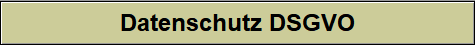 Datenschutz DSGVO